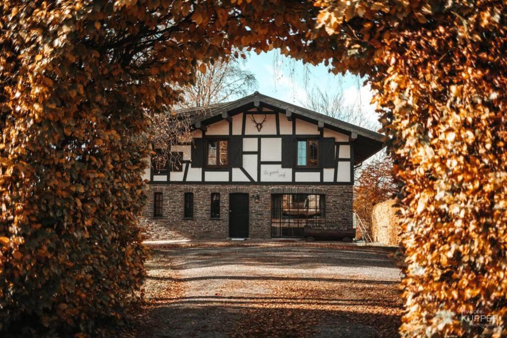 Le Grand Cerf 25 Pers, Malmedy- Chalet Rustique, Jardin מראה חיצוני תמונה