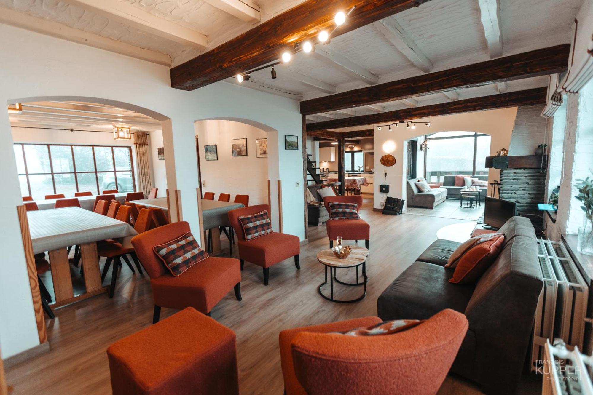 Le Grand Cerf 25 Pers, Malmedy- Chalet Rustique, Jardin מראה חיצוני תמונה