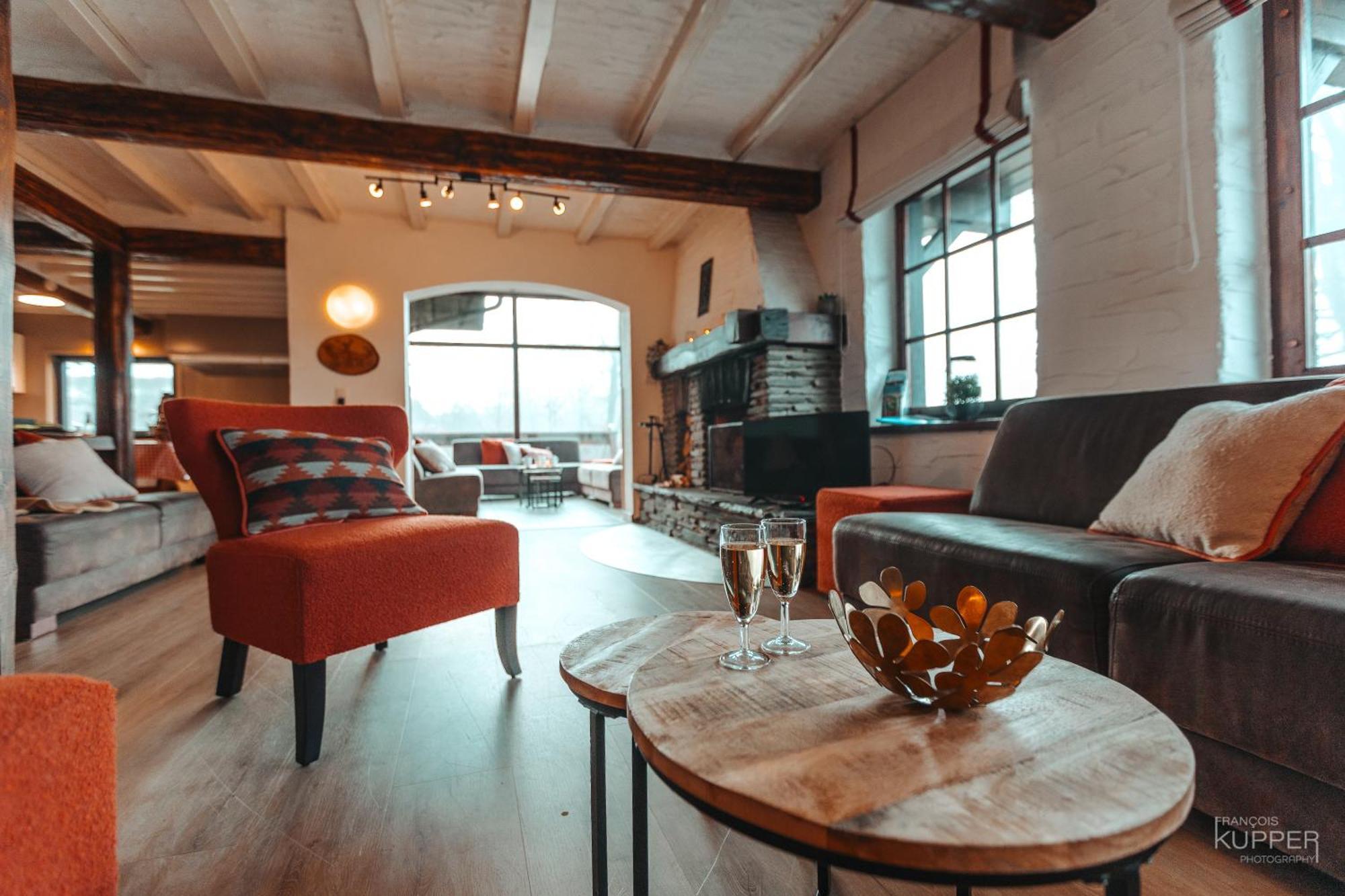 Le Grand Cerf 25 Pers, Malmedy- Chalet Rustique, Jardin מראה חיצוני תמונה