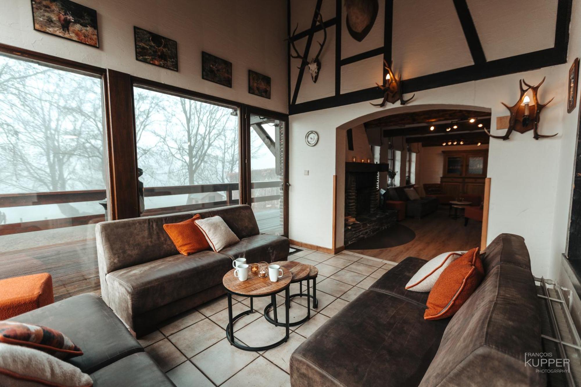 Le Grand Cerf 25 Pers, Malmedy- Chalet Rustique, Jardin מראה חיצוני תמונה